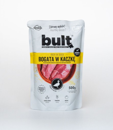 BULT Mokré krmivo pre psov Duck 500g