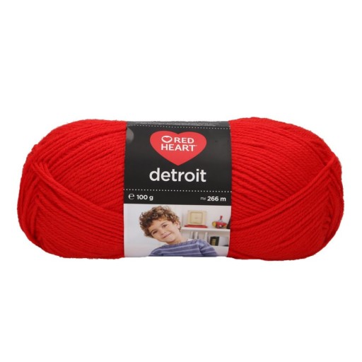 Detroit Red Heart Red Akrylová priadza *1073*