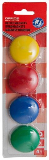 Kancelárske výrobky okrúhle nástenné magnety 40 mm 4 ks