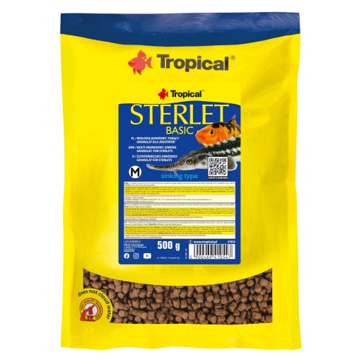 Krmivo pre jesetery, potápavé granule pre ryby na dne v rybníkoch, 1L