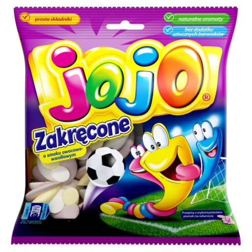 Jojo Zakręt ovocné a vanilkové marshmallows 90 g
