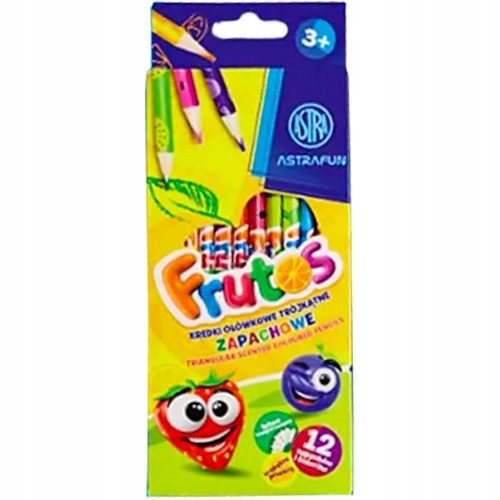 Voňavé trojuholníkové školské ovocné ceruzky ASTRAFUN FRUTOS