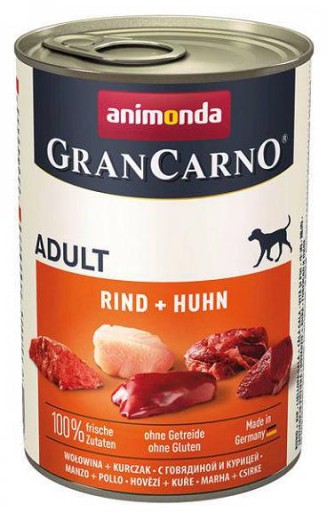 Animonda GranCarno s hovädzím a kuracím mäsom 400g