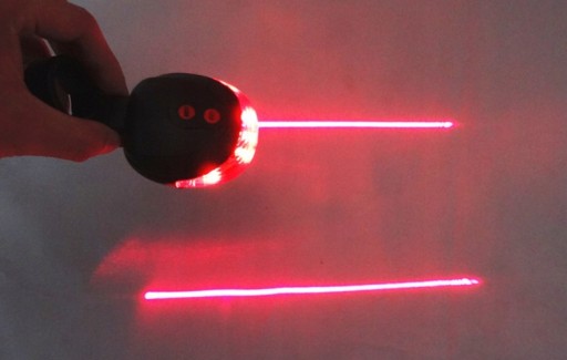 ZADNÁ BICYKLOSVETLO 5 LED - 7 REŽIMOV + LASER