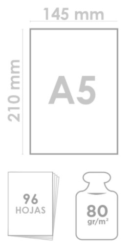 ZÁPISNÍK ZÁPISNÍK 96 STRÁN A5, ŽLTÉ, HLADKÉ