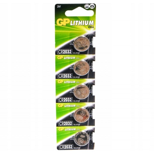 GP CR 2032 3V lítiový blister 5ks CR2032 lítiové batérie 5x