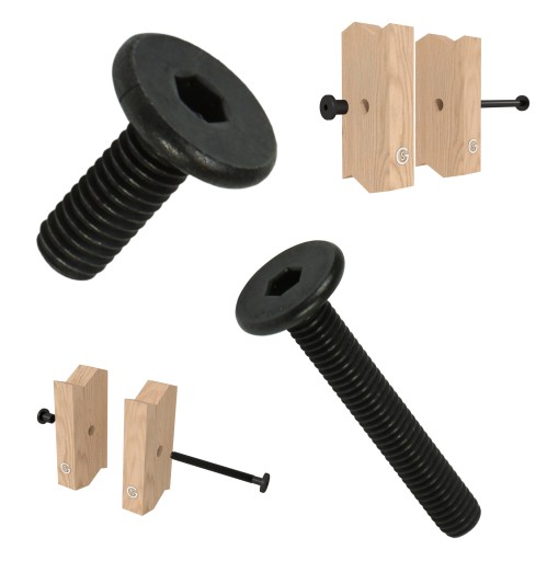 10x skrutka M6 x 16 mm s imbusovou hlavou, nábytková skrutka metrická skrutka
