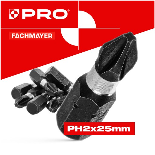 10x rázový bit PH2 rázový bit 25mm | Nárazový bit pre skrutkovač