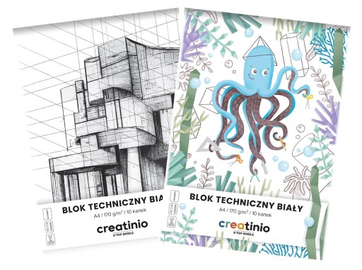 TECHNICKÝ BLOK A4 10 LIST BIELY 170g/m2 CREATINIO