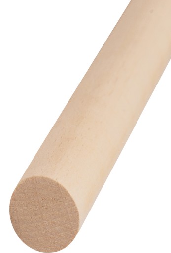 Tyčinky makramé, buk, 22mm, 40cm, drevené