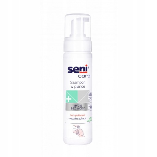 Seni Care penový šampón bez vody 200 ml