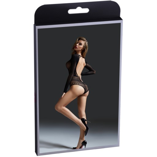 Sexy BODY s rukávmi, otvorený chrbát + S/L tangá