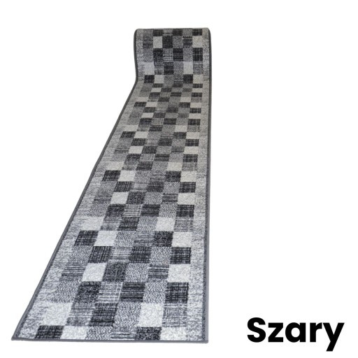 Kockovaný koberec šírky 80 cm sivý alebo svetlohnedý na mieru (1 ks má 10 cm