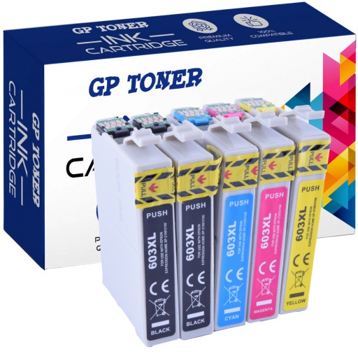 5x ATRAMENTY PRE TLAČIAREŇ EPSON 603 XL XP2100 XP2105 XP3100 SADA WF2810 XP2150