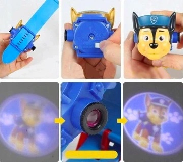 HODINKY PAW PATROL S PROJEKTOROM CHASE 3D OBRÁZKOU