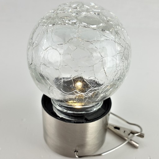 SLNEČNÁ GUĽOVÁ LAMPA, SVIETIACA LAMPA, SOLAR HÁK, ZÁVESNÁ GUĽA, BALKÓN, ZÁHRADKA