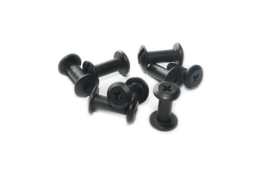 Skrutka s priechodným otvorom 'Chicago' - Flat Top - 12,6 mm
