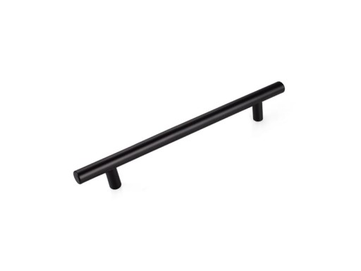 Nábytkové madlo zábradlia, čierna matná, loft industrial L-96MM