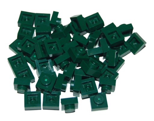 LEGO PLATE 3024 1x1 tmavozelená (10g) 51 ks.
