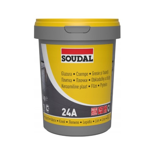 SOUDAL 24A LEPIDLO NA DLAŽBU a terakotu 1kg SILNÉ ODOLNÉ LEPIDLO NA OBKLADY