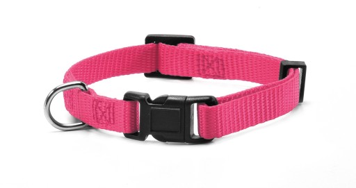 Nylonový obojok pre psa - 1,5 x 33-40 cm Ružový