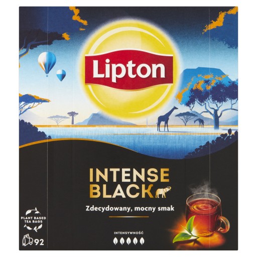 Lipton INTENSE BLACK expresný čierny čaj 92 sáčkov 211,6g