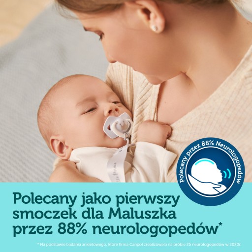CANPOL SYMETRICKÝ SILIKONOVÝ cumlík ROYAL BABY 6-18