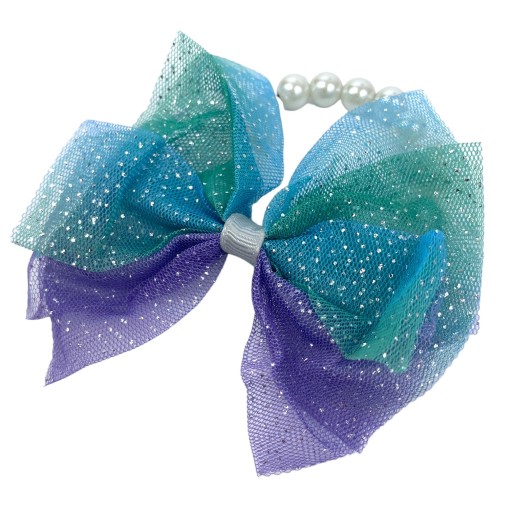 STUHA S PERLAMI MERMAID ARIEL outfit tylová mašlička do vlasov