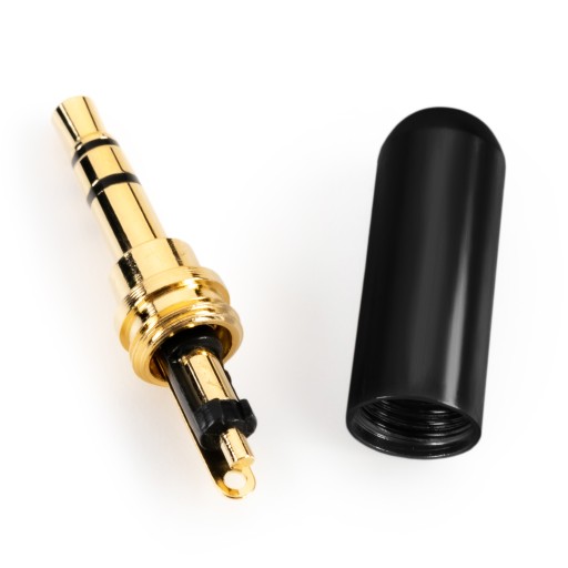 STEREO ZÁSTRČKA SPÁJKOVACIA ZÁSTRČKA ZLATÝ MINI JACK 3,5 mm
