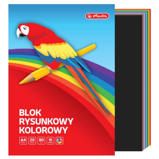 Farebná podložka na kreslenie A4 20k 80g/m2 HERLITZ