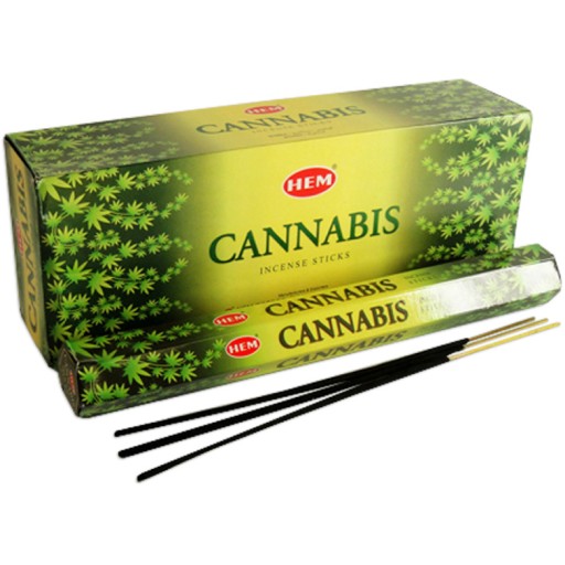 Indické vonné tyčinky Cannabis Aroma 20 kusov HEM