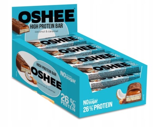 Proteínová tyčinka 49g Kokos a karamel OSHEE Bez cukru
