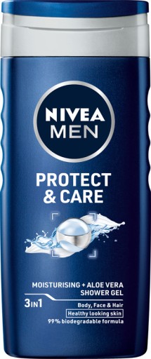NIVEA PROTECT CARE Pánsky sprchový gél Čistiaca čistiaca tekutina 250 ml