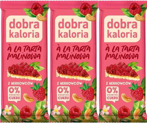 DOBRÝ KALORICKÝ SET BATON alias MALINOVÝ TART 35 g | KEŠU SNACK