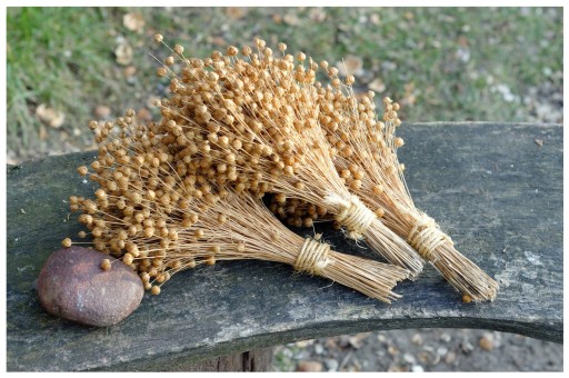 Prírodné ľanové prestieranie NA MIERU, lemovanie RUČNÁ