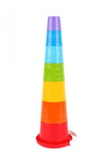 VEŽA VEĽKÁ PYRAMÍDOVÁ, POHÁR, VEDRO NA PIESOK