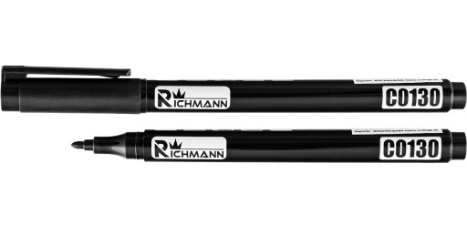 STAVEBNÝ ZNAČOVAČ ČIERNY TENKÝ 1MM RICHMANN C0130