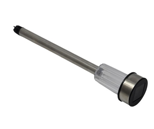 PROGARDEN SOLAR LAMPA 27,5CM STRIEBORNÁ