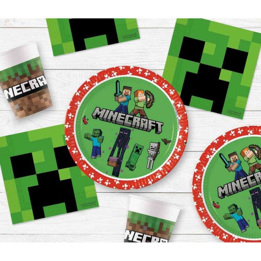 Herné papierové poháre MINECRAFT pre hráčov