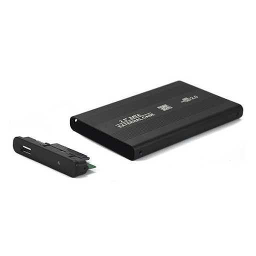 DISK UCHOVÁVANIE DISKU PUZDRO PRE HDD SSD 2,5'' SATA ALUMINIUM