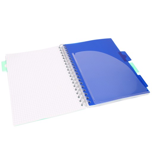 Námorný kockovaný zápisník B5 s predelmi Pukka Pad, Projekt Book Seafoam