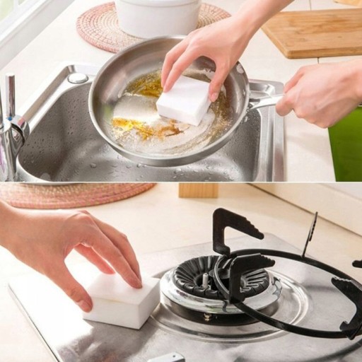 MAGIC SPONGE NA ČISTENIE škvŕn odstraňuje nečistoty