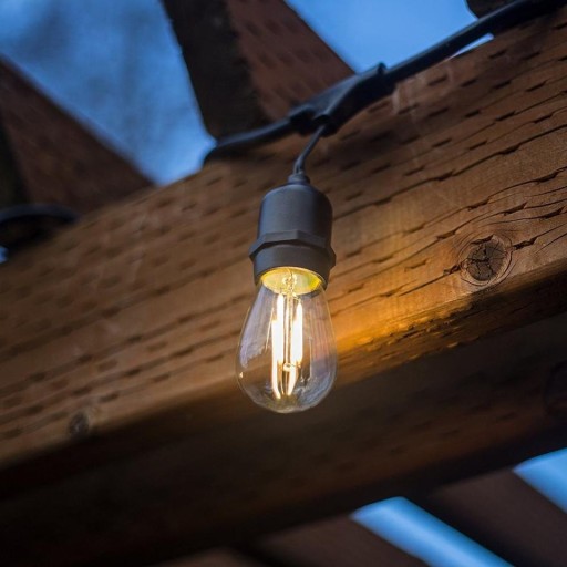 E27 LED guľová žiarovka vlákno 2W 200lm = 20W neutrálna 4000K dekoratívna