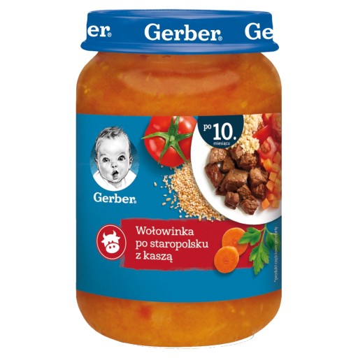 Gerber Hovädzie na staropoľský spôsob s krúpami 190g