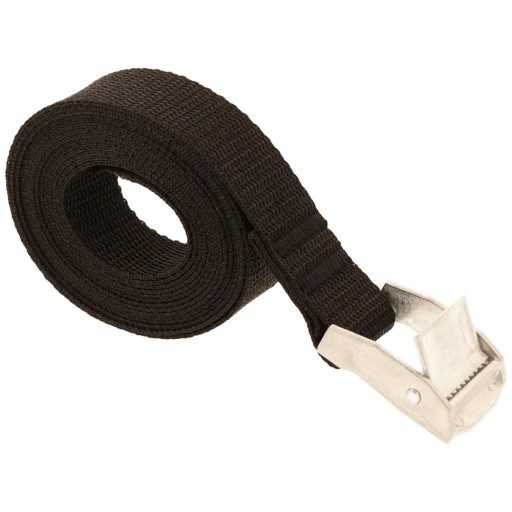 Upevňovací pás 25 mm x 250 cm so striebornou samouzamykacou prackou 250 kg TAP