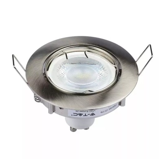 V-TAC GU10 Očko okrúhle pohyblivé Satin VT-779