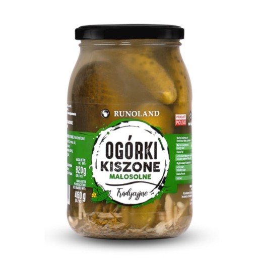 Nakladané uhorky 820g 900ml chrumkavé šťavnaté PRÍRODNÝ RECEPT