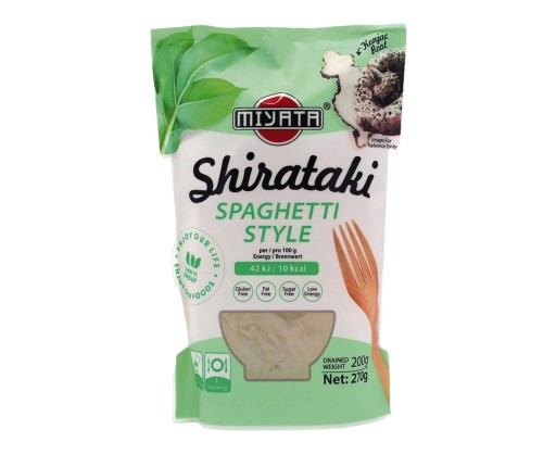 Špagetové cestoviny nízkokalorické bezlepkové shirataki s konjac múkou keto