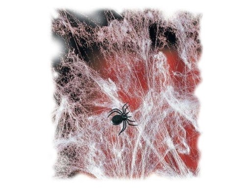 Pavučina s 12 pavúkmi Halloweenska dekorácia