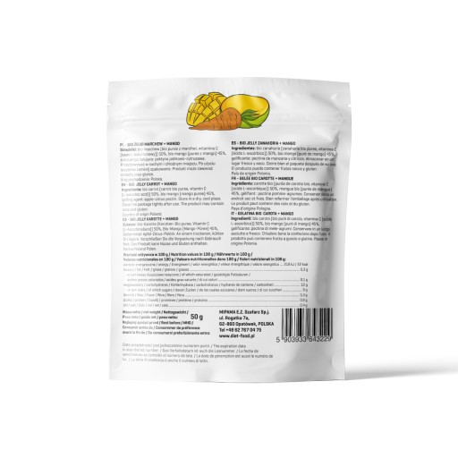 Bio mrkvovo a mangové želé 50g